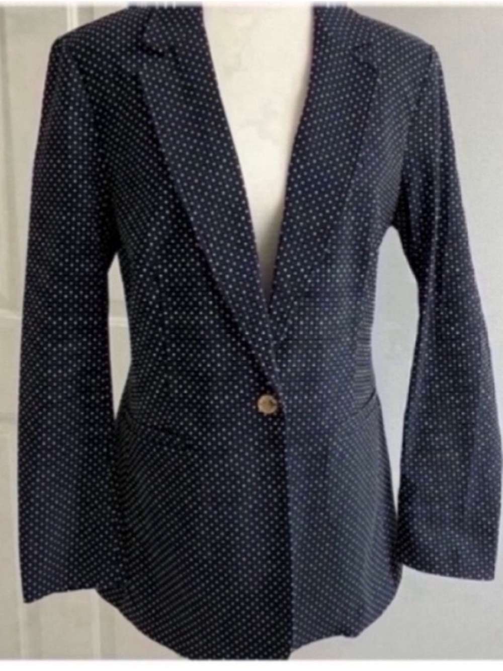 Anne Klein Navy Polka Dot Blazer
Size L